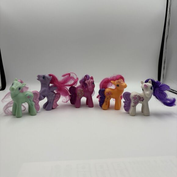 Lot of 5 - 2008 McDonalds Happy Meal Hasbro My Little Pony 25th Anniversary Toys - Picture 1 of 12